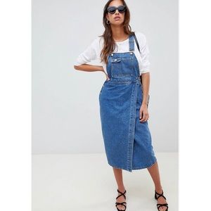 ASOS Design Denim midi overall dress